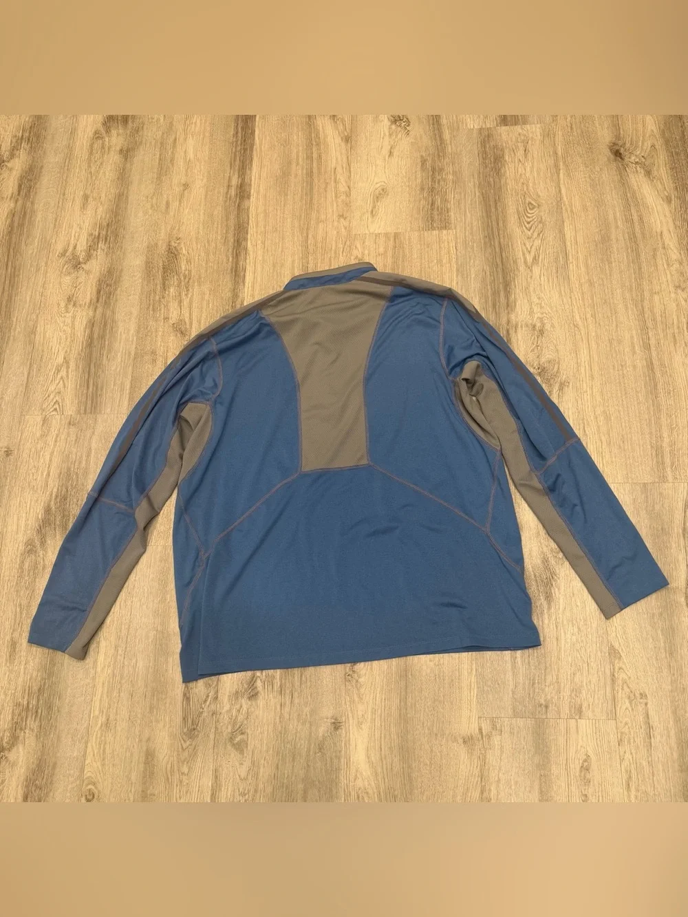 The North Face XXL Blue Gray 1/4 Zip Performance Pullover Excellent